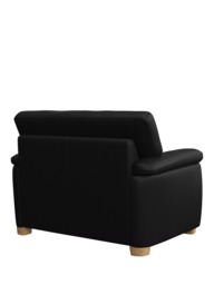 John Lewis Leather Loveseat, Light Leg - thumbnail 4
