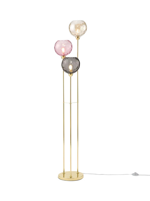 MADE Ilaria Triple Floor Lamp, Pink - image 1