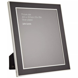 John Lewis Dart Photo Frame, Silver Plated - thumbnail 3