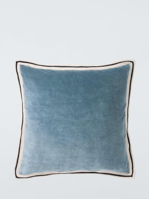 John Lewis Bordered Velvet Cushion - image 1