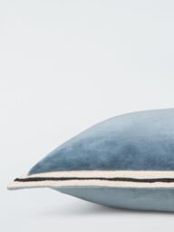 John Lewis Bordered Velvet Cushion - thumbnail 4