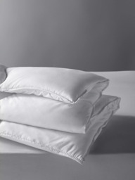 little home at John Lewis Synthetic Soft Touch Washable Duvet and Pillow Set, 10.5 Tog, White, Single - thumbnail 2