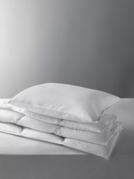 little home at John Lewis Synthetic Soft Touch Washable Duvet and Pillow Set, 10.5 Tog, White, Single - thumbnail 1