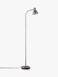 John Lewis Mykki LED Floor Lamp, Satin Nickel - thumbnail 3