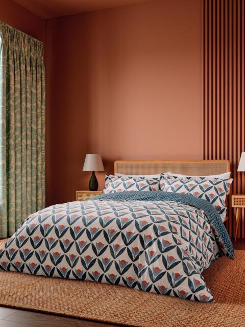 Scion Tulip Duvet Cover Set, Navy - image 1