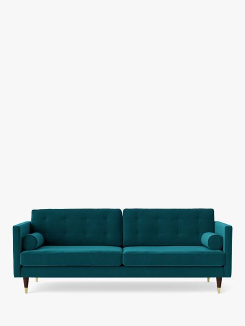 Swoon Porto Large 3 Seater Sofa, Dark Leg - image 1
