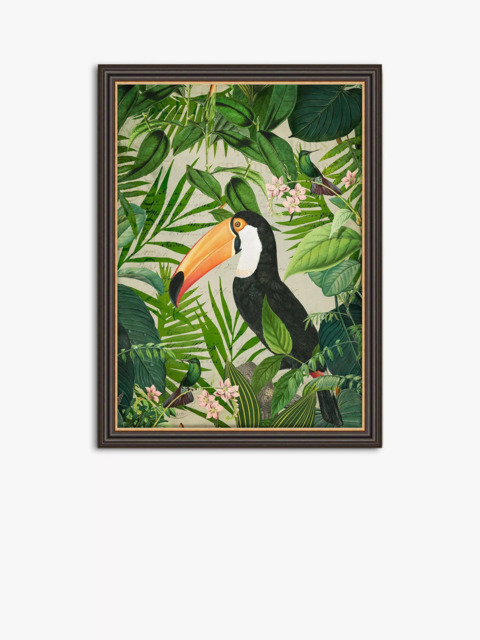 John Lewis Andrea Haase Jungle Toucan Framed Print, 77 x 57cm, Green/Multi - image 1