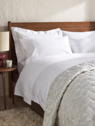 The Ultimate Collection Luxury Suvin Cotton & TENCEL, 900 Thread Count Deep Fitted Sheet, White - thumbnail 2