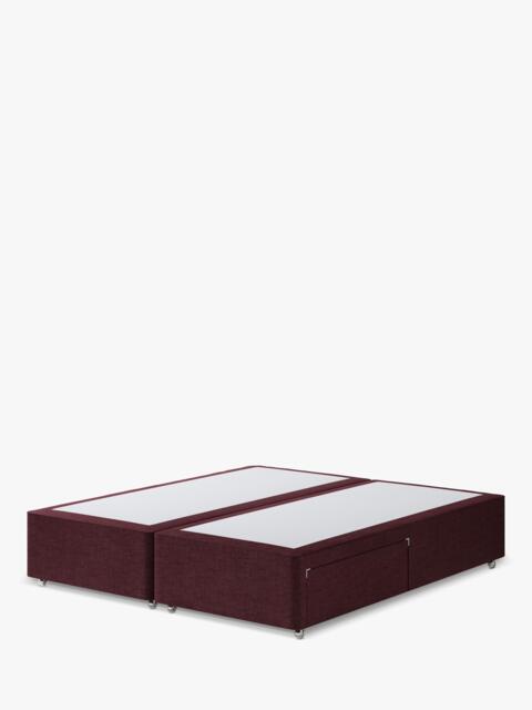 Hypnos Non-Sprung Upholstered 2 Drawer Divan Base, Super King Size - image 1