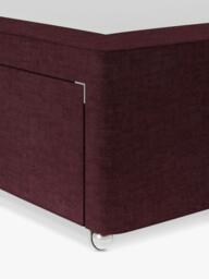 Hypnos Non-Sprung Upholstered 2 Drawer Divan Base, Super King Size - thumbnail 3