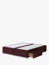 Hypnos Non-Sprung Upholstered 2 Drawer Divan Base, Super King Size - thumbnail 2