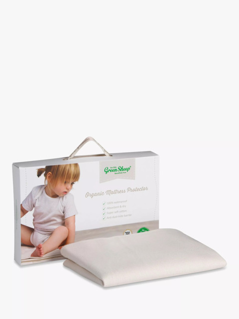 The Little Green Sheep Cotton Moses Basket Mattress Protector - image 1