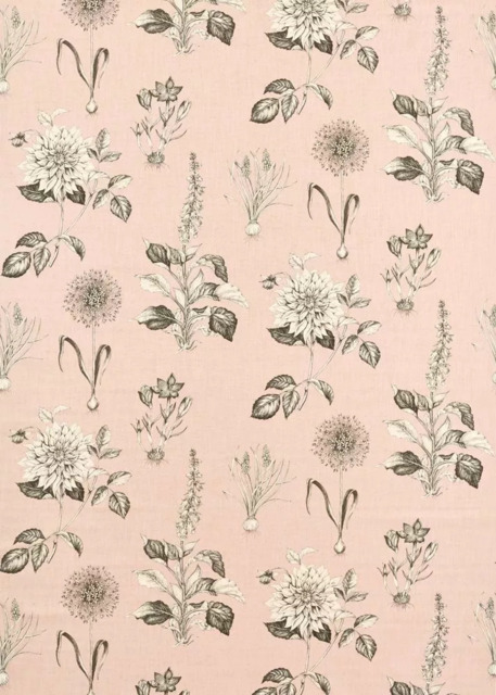 Clarke & Clarke Roseraie Made to Measure Curtains & Roman Blind, Blush - image 1