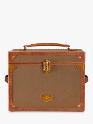 WOLF Ida Trunk Jewellery Box, Khaki - thumbnail 1