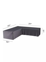 Pacific Aerocover Corner Garden Lounge Set Furniture Cover, 270cm, Anthracite - thumbnail 2