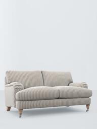 John Lewis Otley Medium 2 Seater Sofa, Light Leg, Ticking Stripe Green Version 2