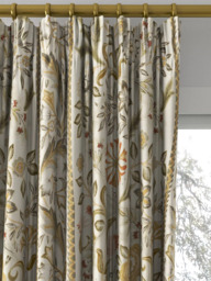 Morris & Co. Wilhelmina Weave Made to Measure Curtains or Roman Blind, Linen - thumbnail 2