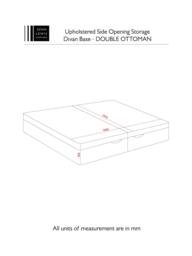 John Lewis Non-Sprung Upholstered Ottoman Storage Divan Base, Double - thumbnail 4