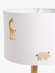 John Lewis Kids' Safari Embroided Ceiling and Lampshade, Dia.25cm - thumbnail 3