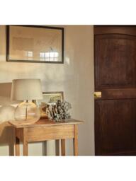 Neptune Malton Glass Base Table Lamp, Bronze - thumbnail 2