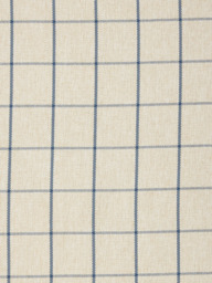 John Lewis Classic Check Made to Measure Curtains or Roman Blind, Lake Blue - thumbnail 1