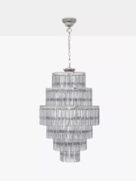 John Lewis Athenea Chandelier Ceiling Light, Smoke/Clear - thumbnail 6