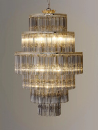 John Lewis Athenea Chandelier Ceiling Light, Smoke/Clear - thumbnail 1