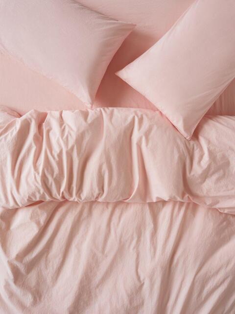 Piglet in Bed Washed Cotton Percale Bedding, Poetic Pink - image 1
