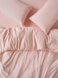 Piglet in Bed Washed Cotton Percale Bedding, Poetic Pink - thumbnail 1