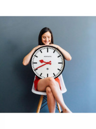 Newgate Clocks Putney Wall Clock, 45cm, Black - thumbnail 4