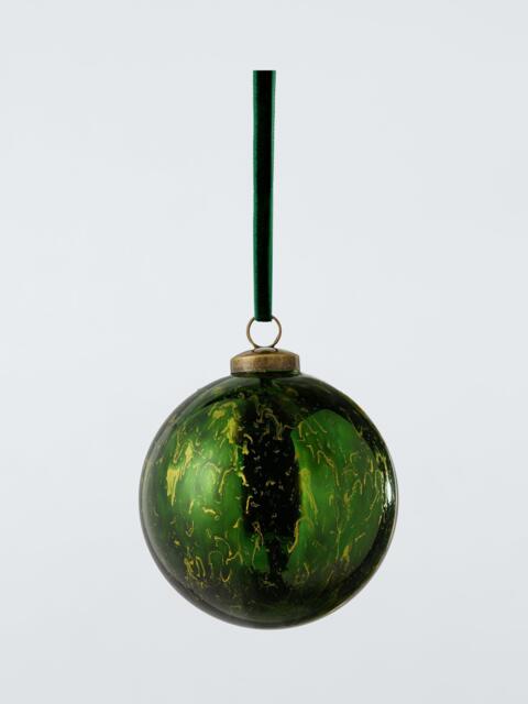 John Lewis The Curator Round Marble Bauble, Green - image 1