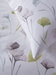 John Lewis Gingko Panel Pure Cotton Sateen Duvet Cover Set, 220 Thread Count - thumbnail 2