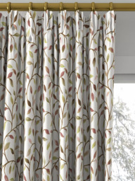 Voyage Cervino Made to Measure Curtains or Roman Blind, Cream Aubergine - thumbnail 2