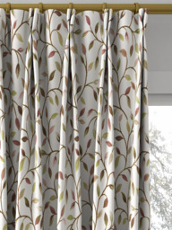 Voyage Cervino Made to Measure Curtains or Roman Blind, Cream Aubergine - thumbnail 4