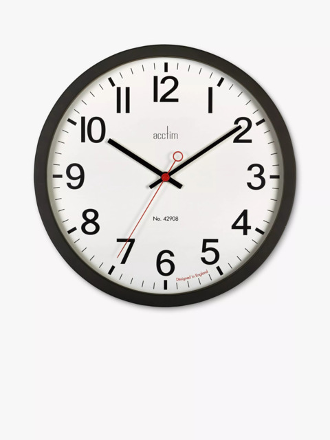 Acctim Kempston Analogue Wall Clock, 35cm - image 1