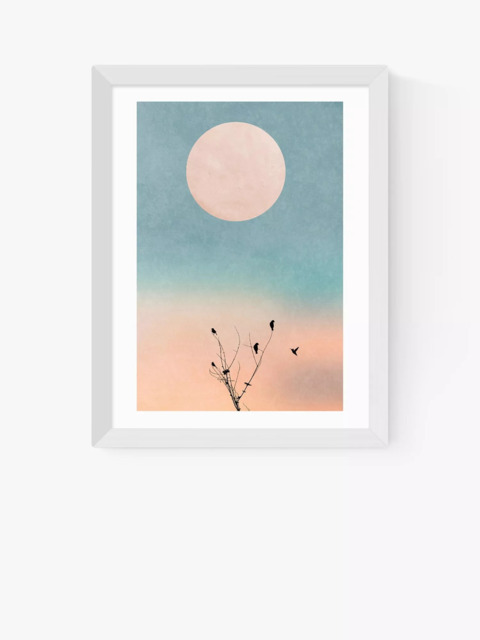 EAST END PRINTS Kubistika 'Waking Up Warm' Framed Print