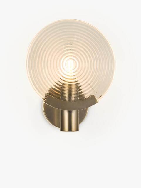 John Lewis Cast Glass Disc Wall Light, Antique Bronze - image 1