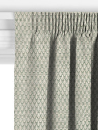 John Lewis Elm Leaf Woven Made to Measure Curtains or Roman Blind, Myrtle Green - thumbnail 3