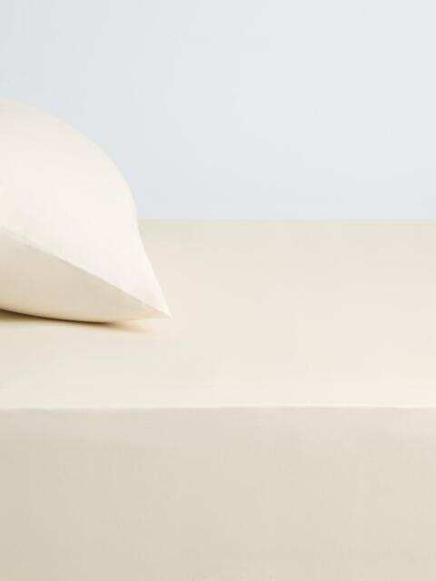 John Lewis Temperature Balance Cotton Sateen 400 Thread Count Fitted Sheet - image 1