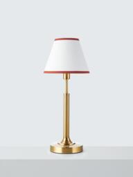 John Lewis Baily Large Rechargeable Table Lamp, Brass - thumbnail 2