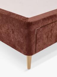 Silentnight Non-Sprung Upholstered 4 Drawer Slimline Divan Base, Double - thumbnail 4