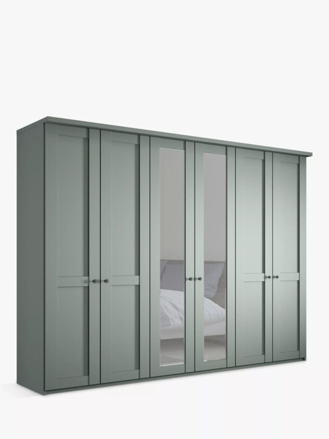 John Lewis Marlow 300cm Mirrored Hinged Wardrobe - image 1