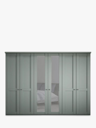 John Lewis Marlow 300cm Mirrored Hinged Wardrobe - thumbnail 3