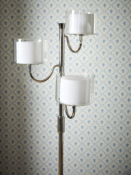 Laura Ashley Southwell Floor Lamp, 3 Arms, Satin Nickel - thumbnail 4