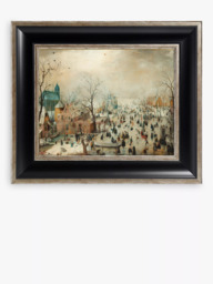 Brookpace Lascelles Rijksmuseum, Hendrick Avercamp 'Winter Landscape with Skaters' Framed Canvas Print, 36 x 42cm - thumbnail 1