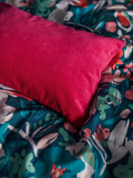 John Lewis Rectangular Cotton Velvet Cushion - thumbnail 2