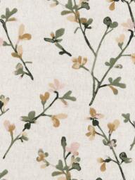 John Lewis Elena Floral Embroidery Pair Lined Pencil Pleat Curtains, Straw - thumbnail 6