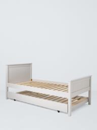 John Lewis Lyra Trundle Bed Frame, Linen, Single - thumbnail 1