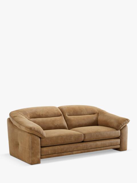 At the Helm Alba Large 3 Seater Leather Sofa - image 1