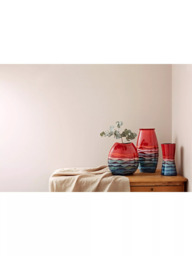 Poole Pottery Horizon Earthenware Purse Vase, H20cm, Red/Multi - thumbnail 3